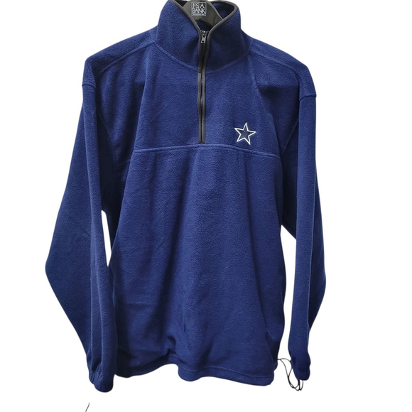 Dallas Cowboys Quarter-Zip Embroidered Logo Long-Sleeves Oversized Fleece XL - Picture 3 of 7